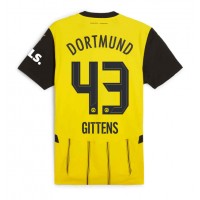 Fotballdrakt Herre Borussia Dortmund Jamie Bynoe-Gittens #43 Hjemmedrakt 2024-25 Kortermet